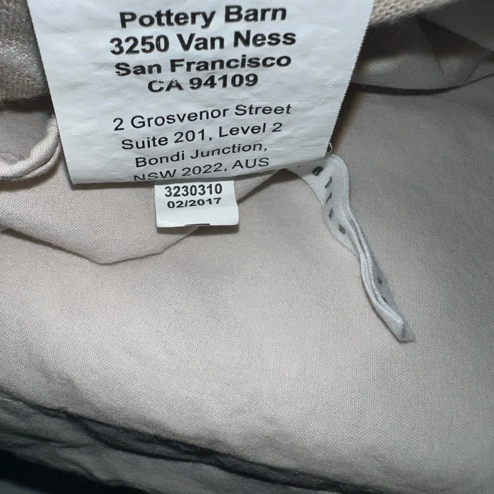 3 Pottery Barn Jacquard Medallion Cotton Linen Euro Sham in Neutral - Picture 15 of 16
